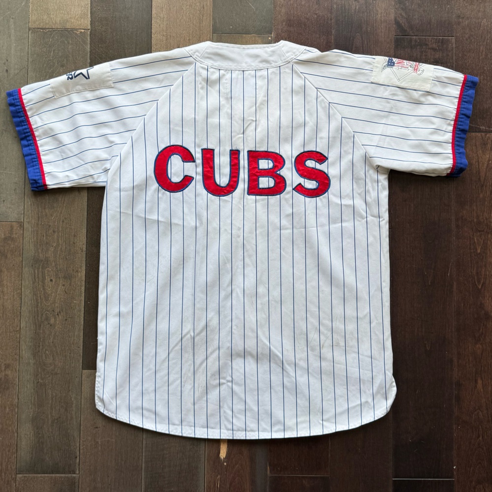 90’s Vintage Starter Chicago Cubs Striped Jersey Sz XL